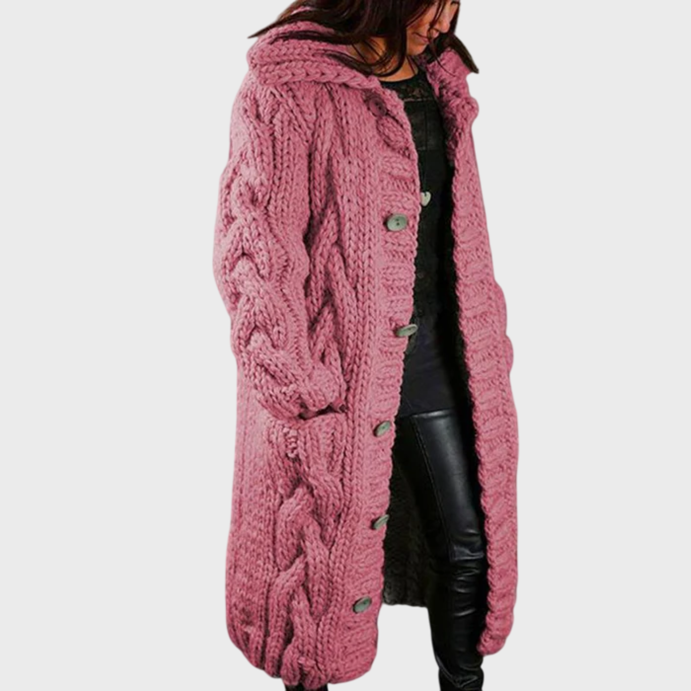 Amélie | Manteau élégant et douillet avec effet ventre plat