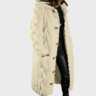 Amélie | Manteau élégant et douillet avec effet ventre plat