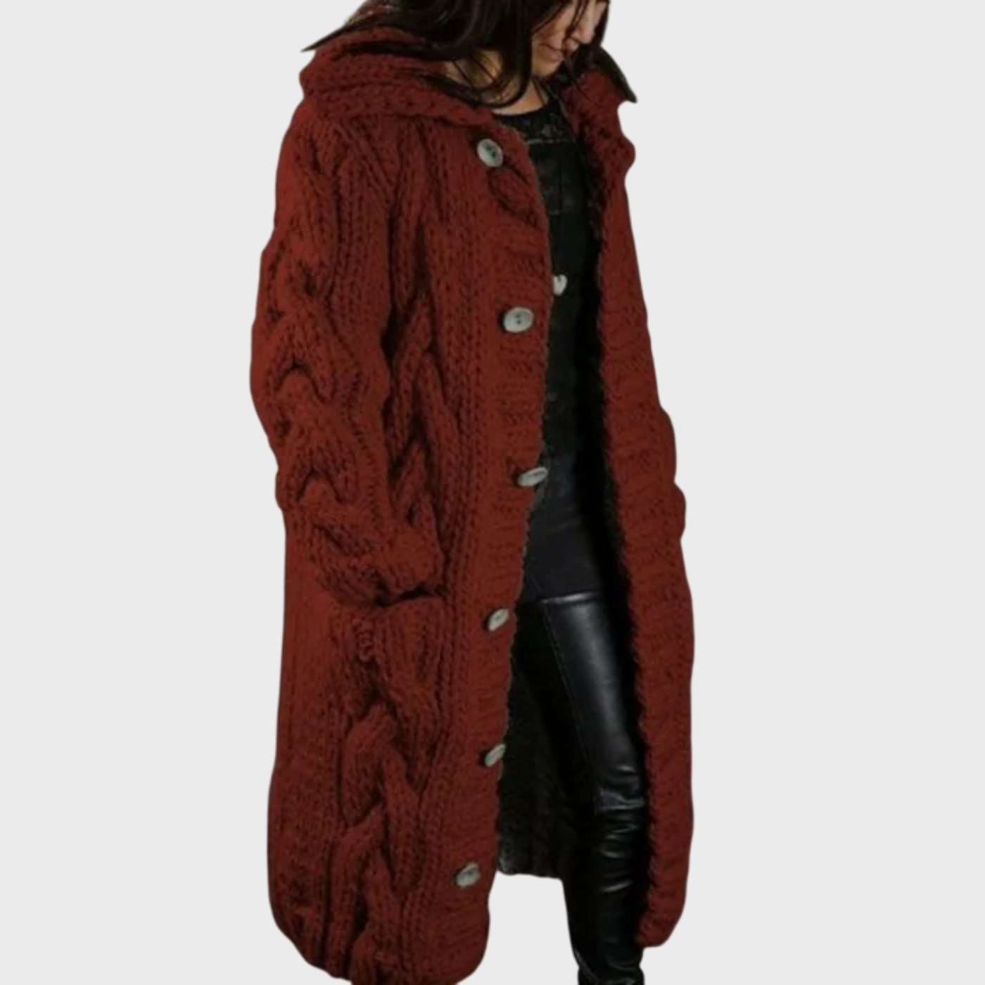 Amélie | Manteau élégant et douillet avec effet ventre plat