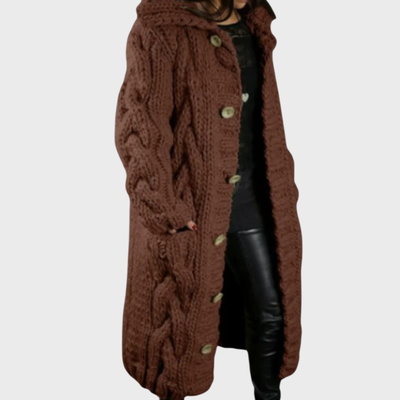 Amélie | Manteau élégant et douillet avec effet ventre plat