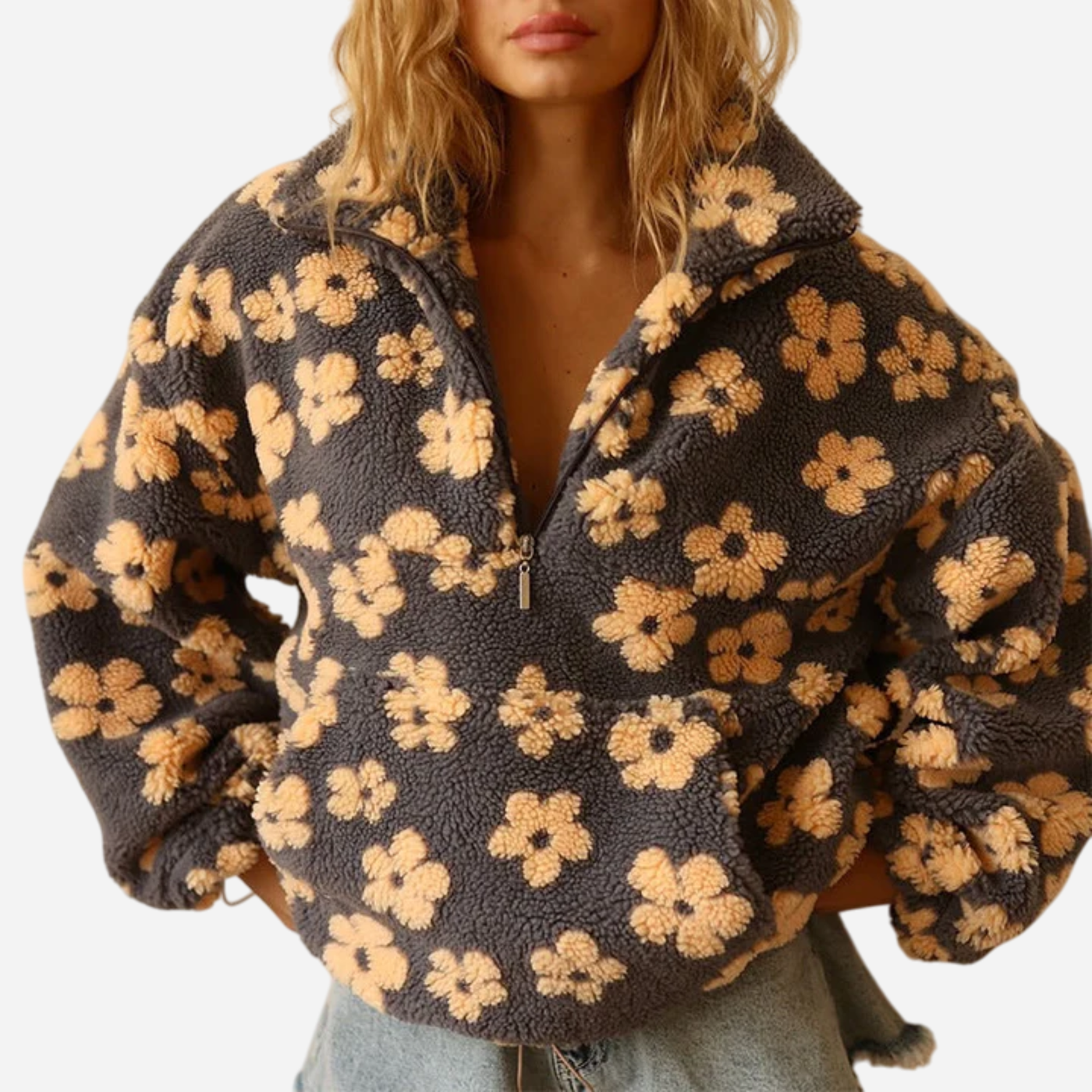 Jeanne | Trui met bloemenprint