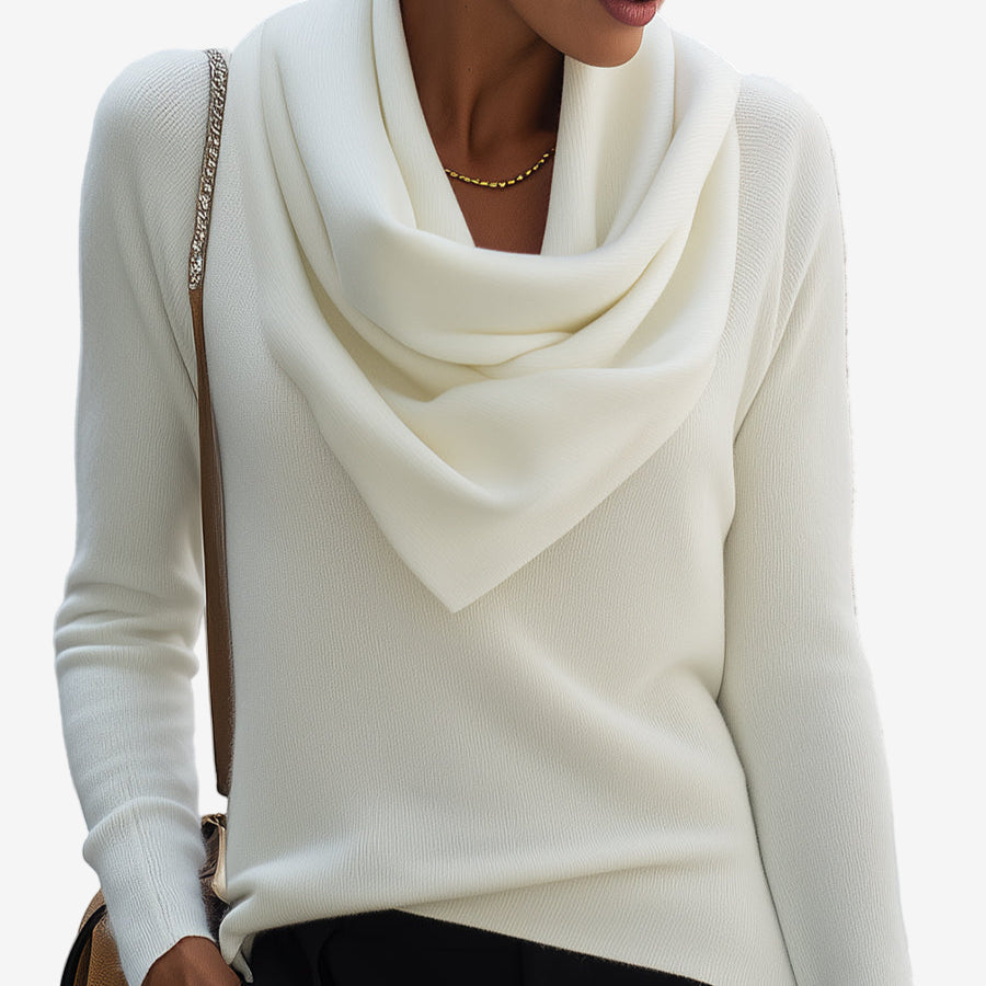 Patricia™ Pull à Col Drapé