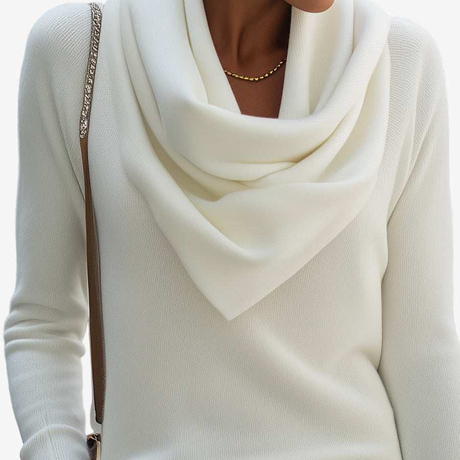 Patricia™ Pull à Col Drapé